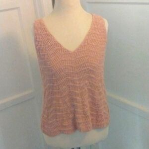Madewell pink knit sweater tank